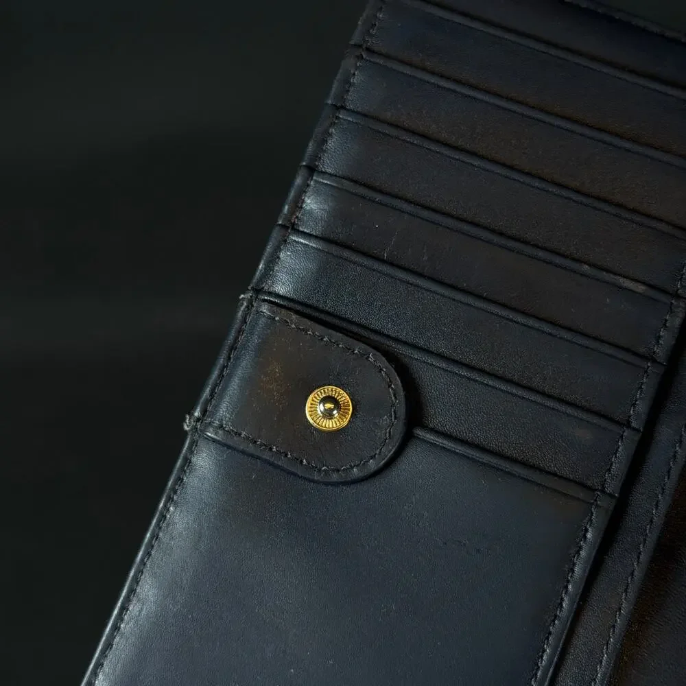 Kate Spade Schuyler Large Slim Bifold Saffiano Wallet Black